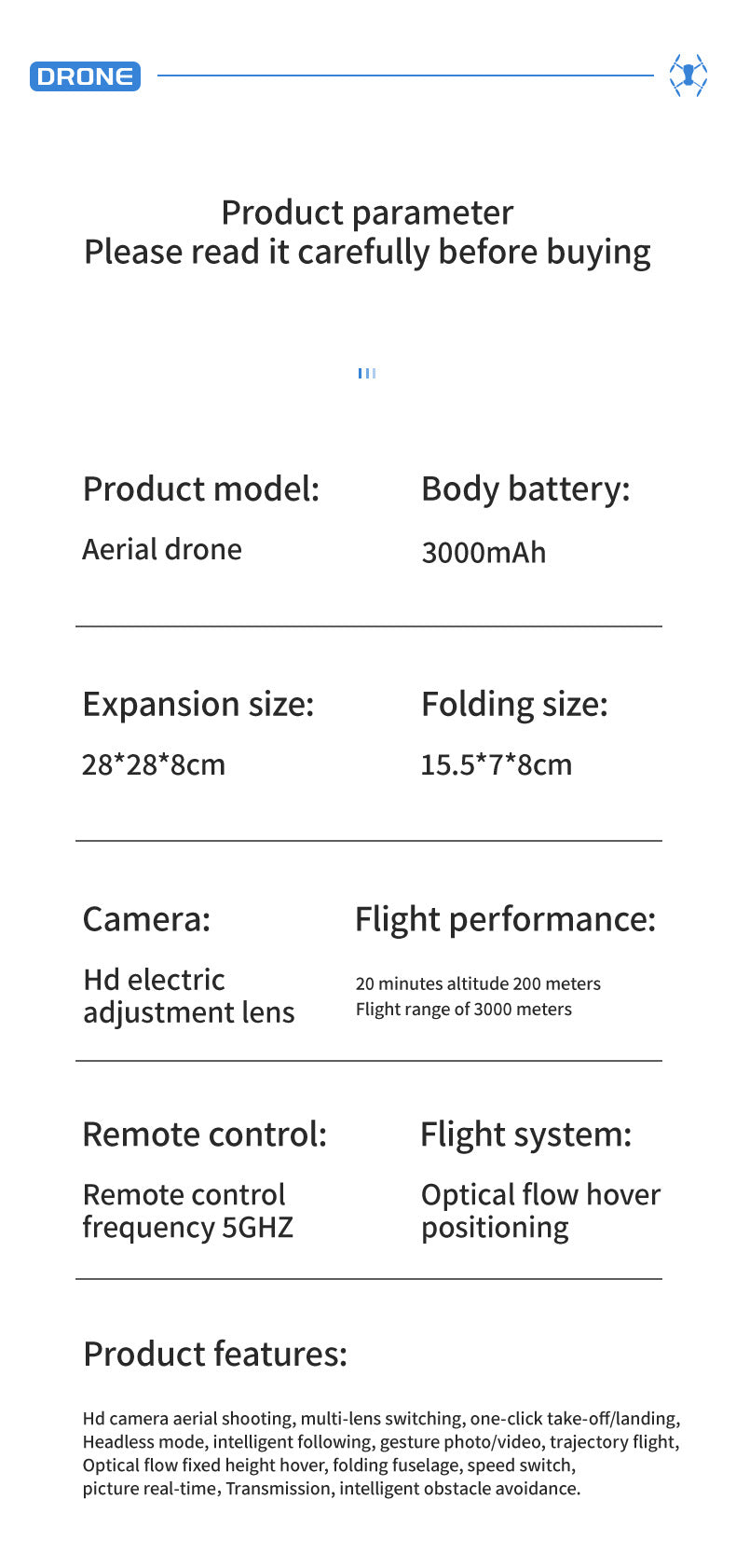 D9 Drone with Screen Remote Control, Brushless Motor, Intelligent Obstacle Avoidance, HD Adjustable Camera, Aerial Photography Remote Control Aircraft Toy