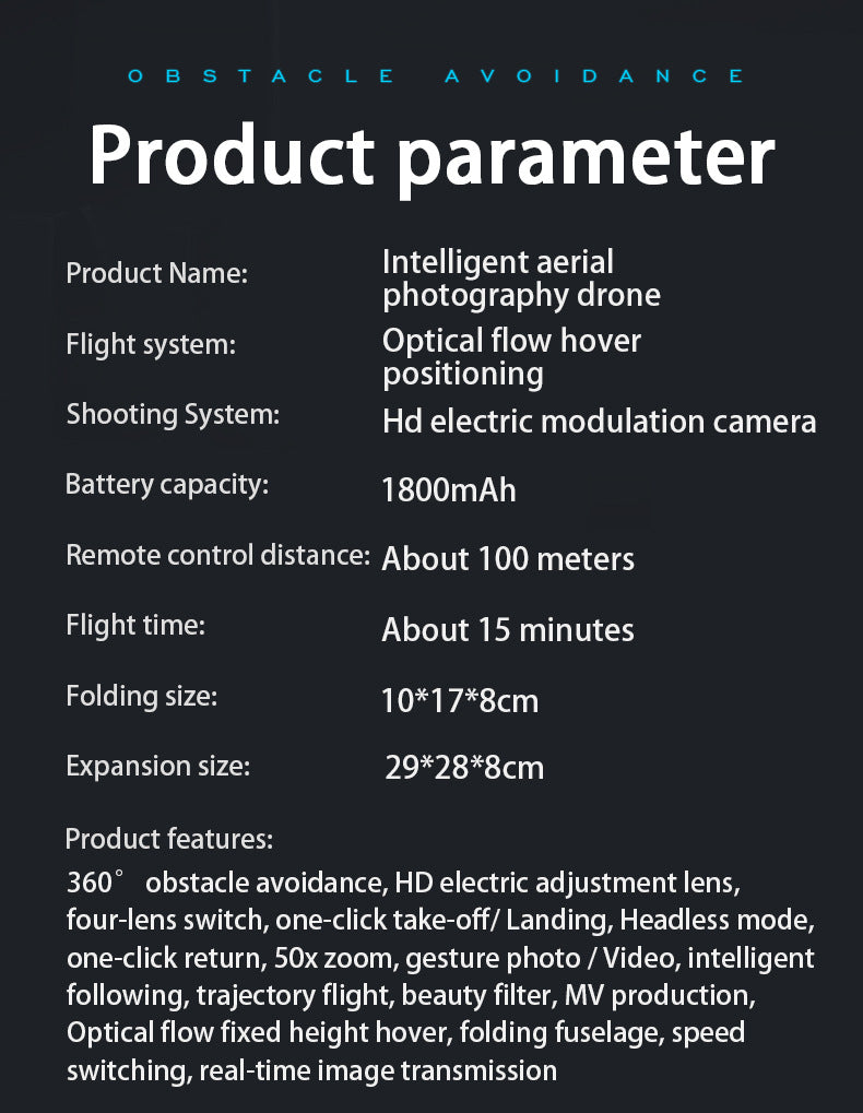 JS39 Cross-Border New Drone with One-Click Return, Brushless Motor, HD Screen, Aerial Photography Remote Control Aircraft Toy