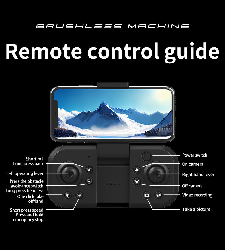 S25 Foldable Brushless Drone – Dual HD Camera, Optical Flow, Obstacle Avoidance