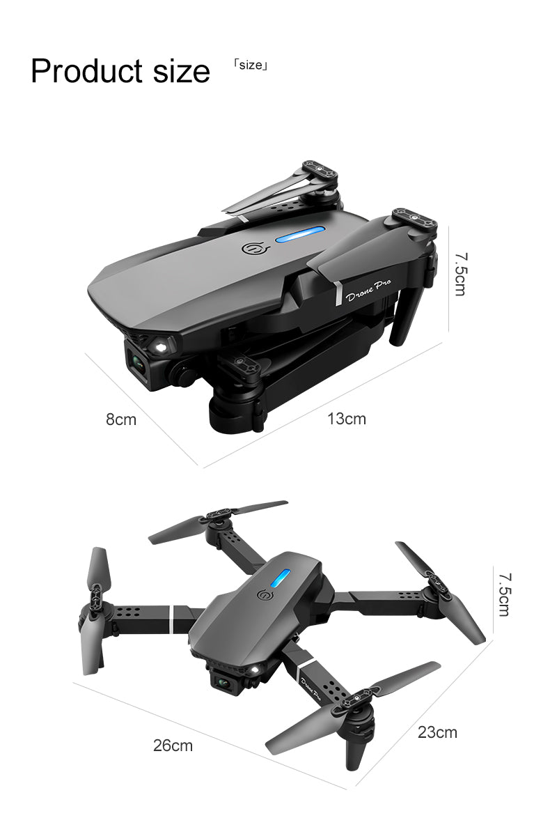 4K Drone with Built-in Display | Foldable 4-Axis Quadcopter for Aerial Photography