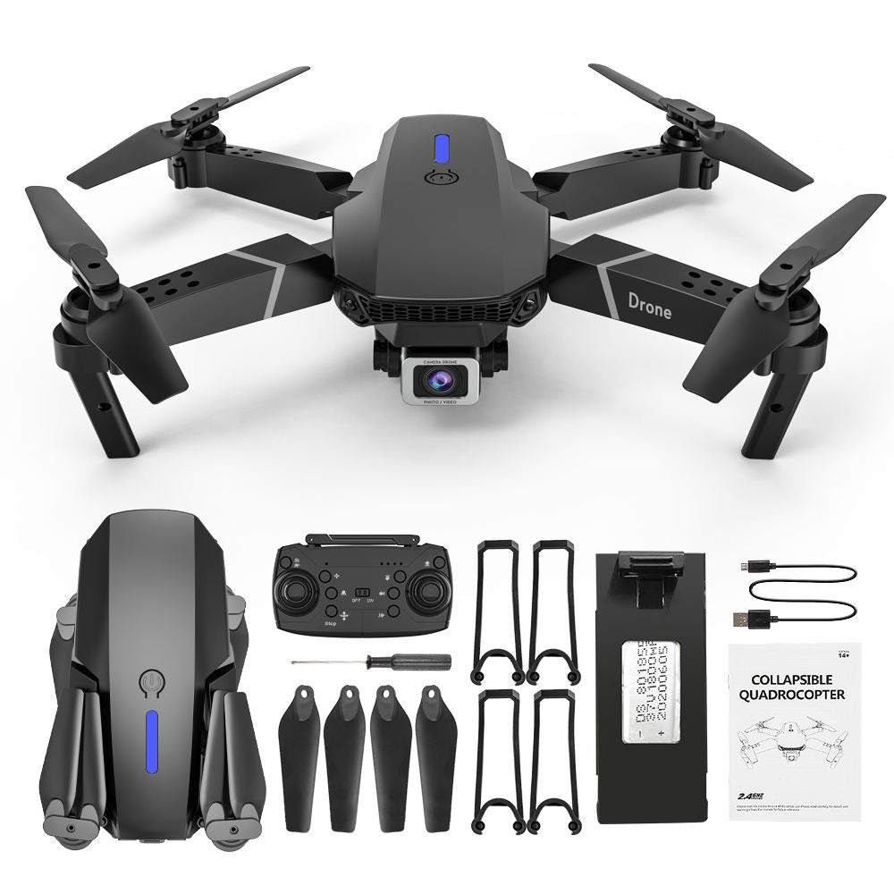 Mini Drone Folding 4K HD Aerial Photography Quadcopter Remote Control Aircraft Cross-border Hotsale E88