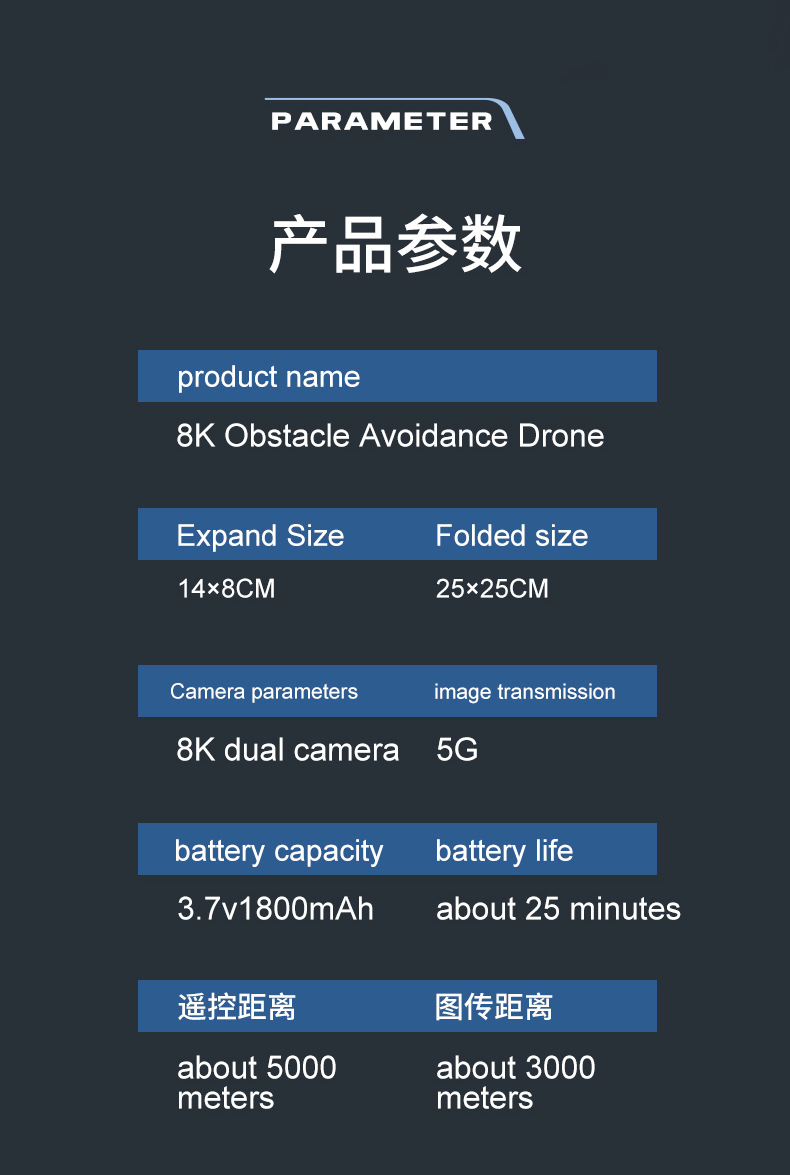 Obstacle Avoidance Drone with Colorful Lights – Foldable 4K HD Aerial Quadcopter with Remote Control